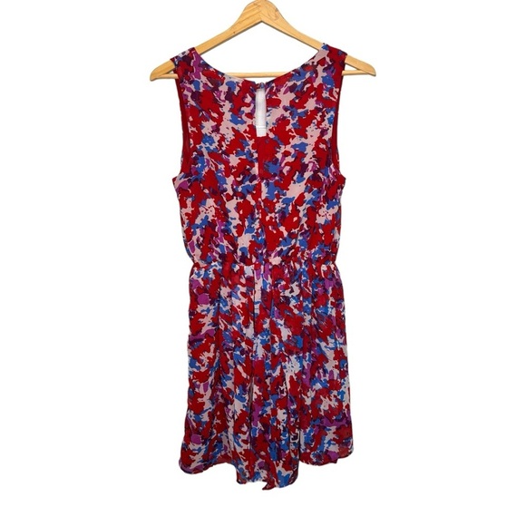 W118 by Walter Baker Red & Blue Scoop Neck Mini Dress Size Small - Picture 2 of 10